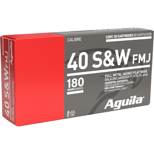 Aguila 40 S&W 180GR FMJFN