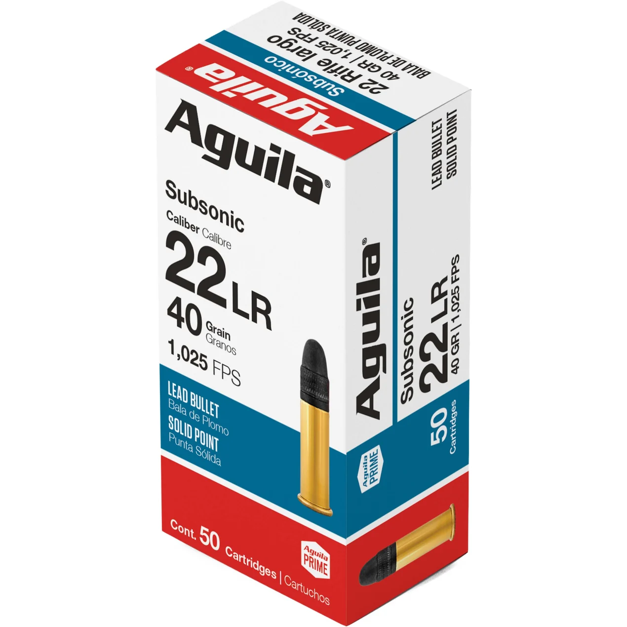 Aguila Subsonic 22 LR 40GR Lead Solid Point