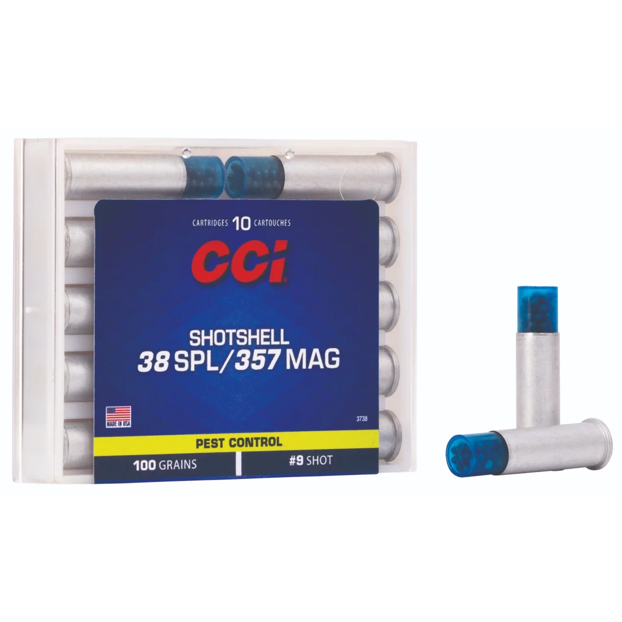 CCI 38/357 #9 shot pest control