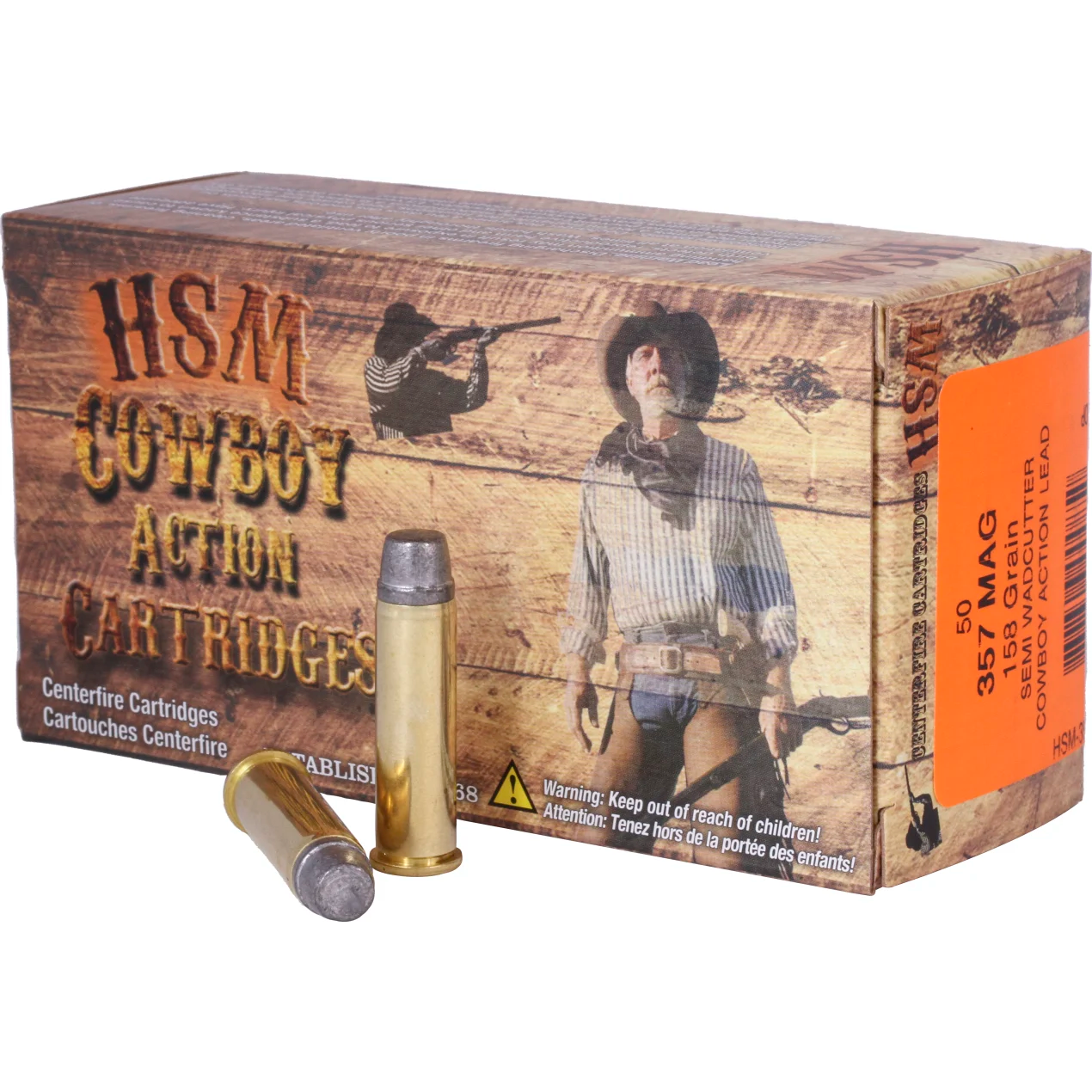 HSM COWBOY ACTION 357 MAG 158GR