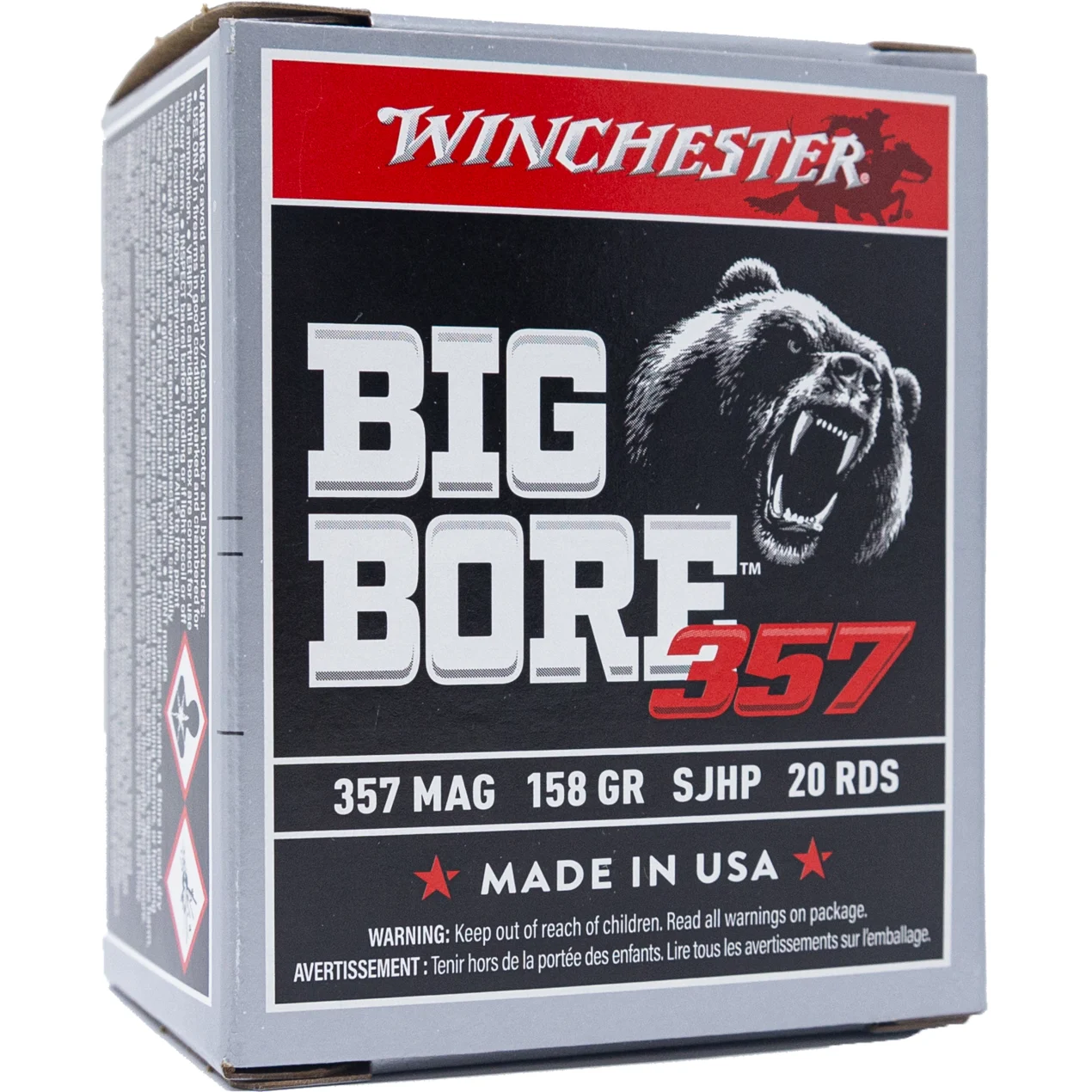 WINCHESTER BIG BORE 357 MAG 158 GRAIN JHP