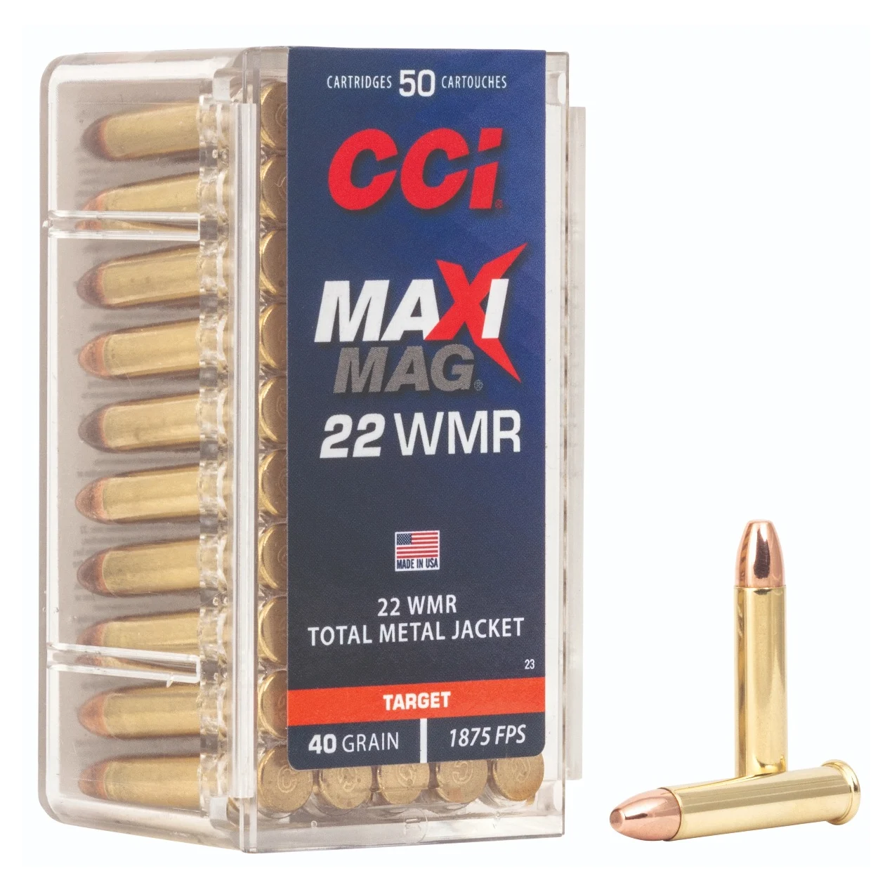 CCI Target/Plinking Maxi-Mag High Velocity 22 WMR 40GR TMJ