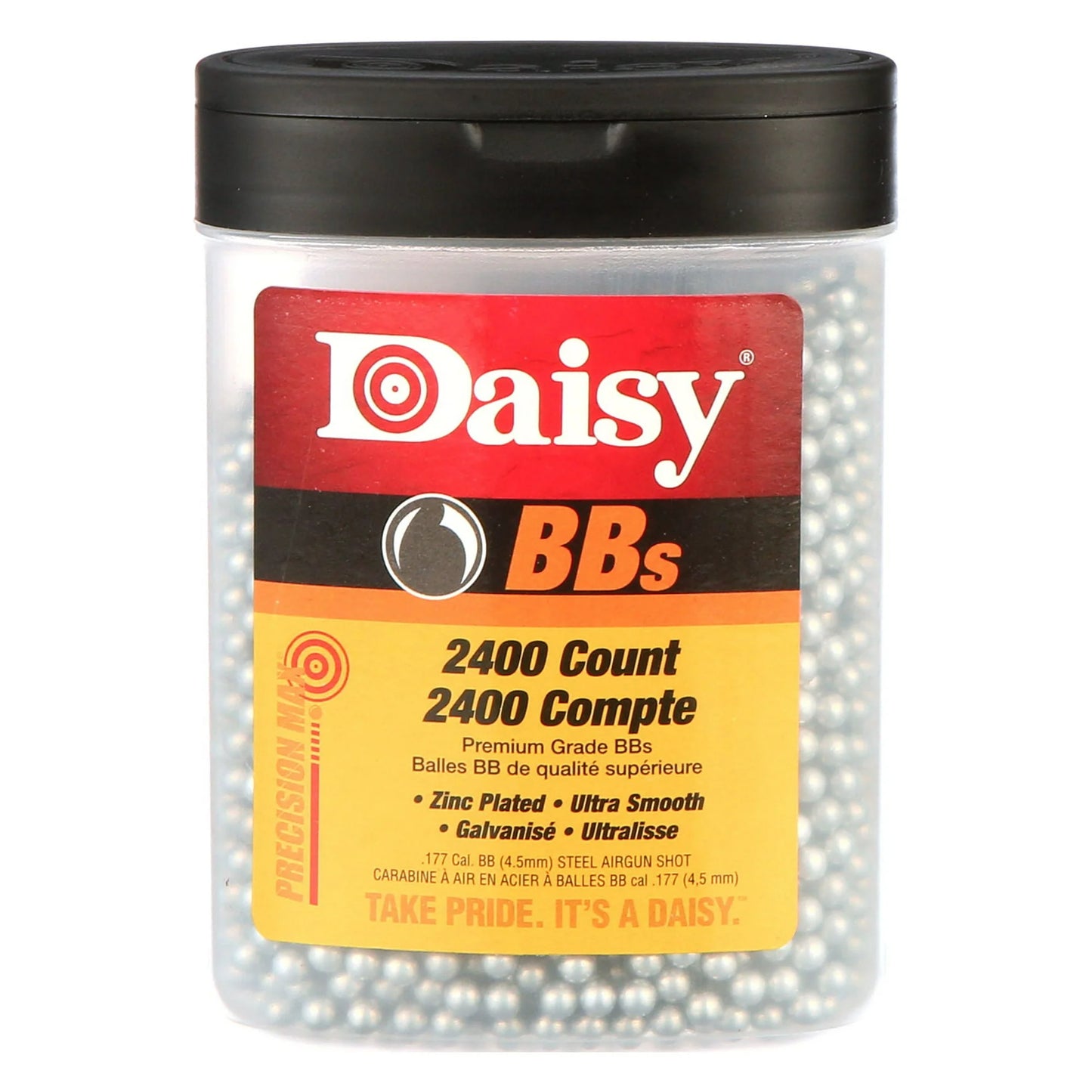 Daisy Precision Max 0.177 Caliber 2,400 Count BB Zinc Plated Steel Ammunition