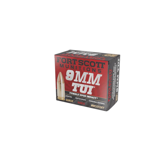 9MM Luger TUI® - 115Gr Solid Copper Ammo