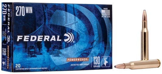 Power-Shok Rifle, 270 Win, 130 Grain, Jacketed Soft Point, 3060 fps