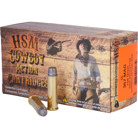 HSM COWBOY ACTION 357 MAG 158GR